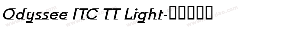 Odyssee ITC TT Light字体转换